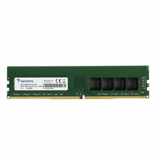 Изображение Оперативная память ADATA 32GB U-DIMM DDR4 AD4U320032G22-SGN зеленого цвета.