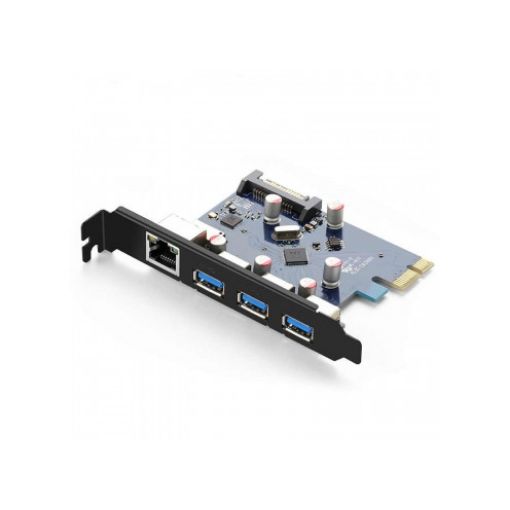 תמונה של כרטיס הרחבה UGREEN PCI-E to LAN Gigabit + USB3.0 x3 30775