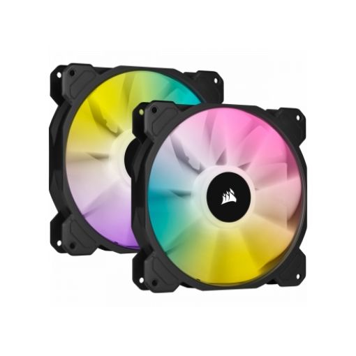 Picture of Corsair iCUE SP140 RGB ELITE Performance 140mm PWM Black - 2 Pack CO-9050111-WW