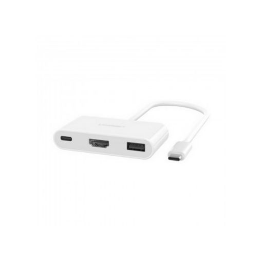 Изображение Док UGREEN USB-C на HDMI | USB-A | USB-C PD 0.15м черный.
