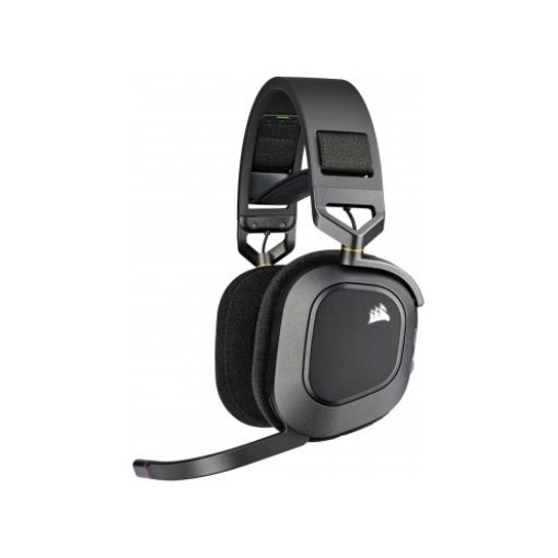 Picture of Corsair HS80 RGB Wireless Premium Gaming Headset with Spatial Audio — Carbon CA-9011235-NA