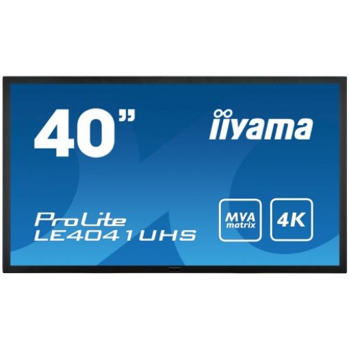 Picture of IIYAMA Monitor 40" ProLite 4K MVA Panel VGA DVI 2xHDMI DP LE4041UHS-B1