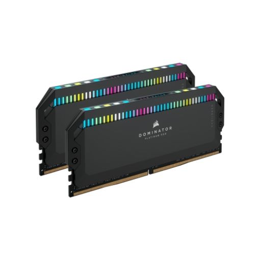 תמונה של זיכרון RAM Corsair DDR5 32GB (16x2) 6200 Dominator Platinum RGB צבע כסף