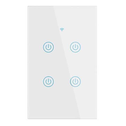 Изображение WiFi Smart Switch Tuya vers 4 gang white US