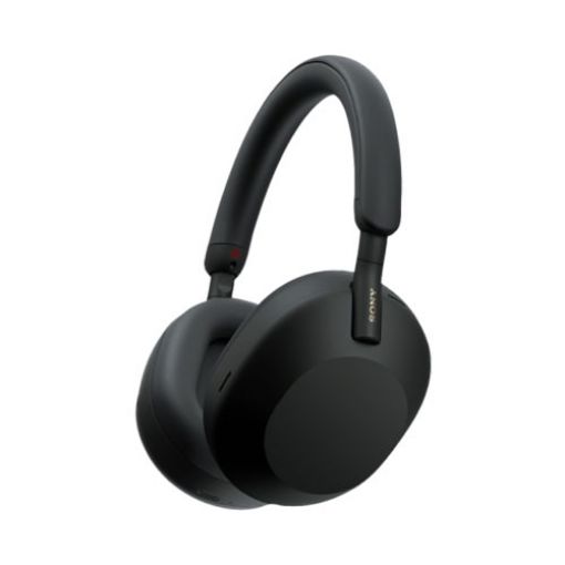 Изображение Беспроводные наушники Sony WH-1000XM5 с Bluetooth-микрофоном в черном цвете с гарантией официального импортера.