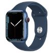 Picture of iWatch Apple Series 7 GPS 45mm Blue Aluminium Case Abyss Blue Sport Band