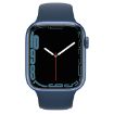 Picture of iWatch Apple Series 7 GPS 45mm Blue Aluminium Case Abyss Blue Sport Band