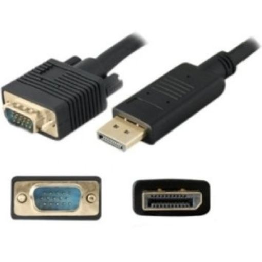 OEM DisplayPort Male to VGA Male Cable, meters (CABLE-573-1-8