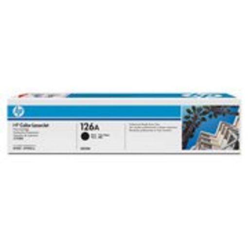תמונה של טונר שחור מקורי HP CE310A מספיק ל-1,200 דף (HP 126A) CE310a