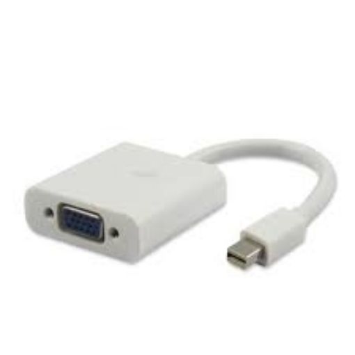 תמונה של מתאם מיני דיספליי פורט ל-VGA עם אודיו PROTEC DM115 בצבע שחור