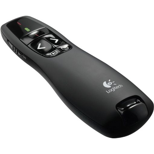 תמונה של שלט רחוק למצגות Logitech R400 צבע שחור