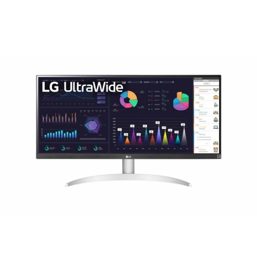 תמונה של מסך מחשב LG 29WQ600-W בצבע שחור