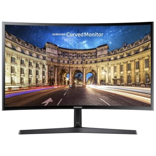 Изображение Монитор Samsung C24F396FHR черного цвета.
