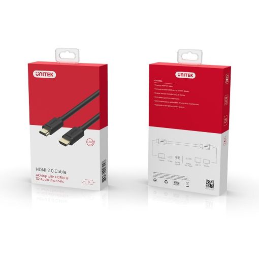 Picture of UNITEK HDMI 2.0 Cable 2m 4K Box