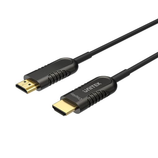 Unitek 4K 60Hz Fiber Optic HDMI Cable Y-C1028BK - 1PC.co.il