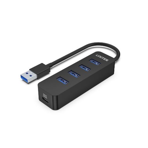 Unitek uHUB Q4 4 Ports Powered USB 3.0 Hub with USB-C Power Port H1117A ...