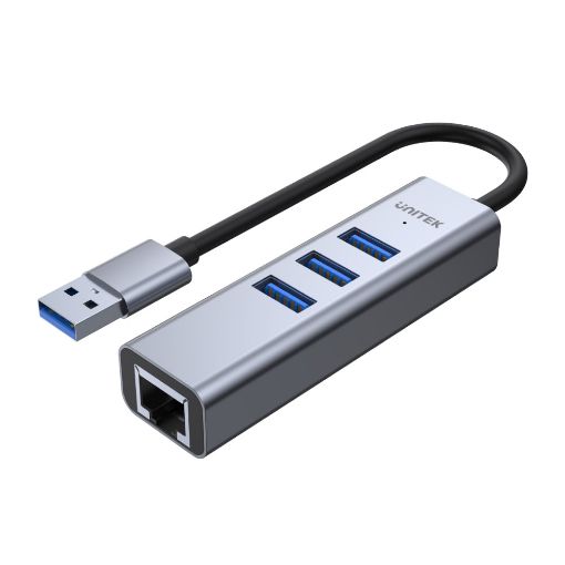 Изображение Unitek uHUB Q4+ 4-in-1 USB-A Ethernet Hub H1906A