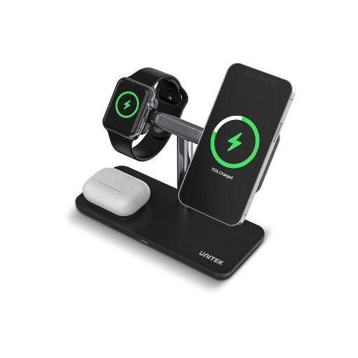 Изображение Unitek MagMighty TRI 3-in-1 Dividable Magnetic Wireless Charging Stand P1212A