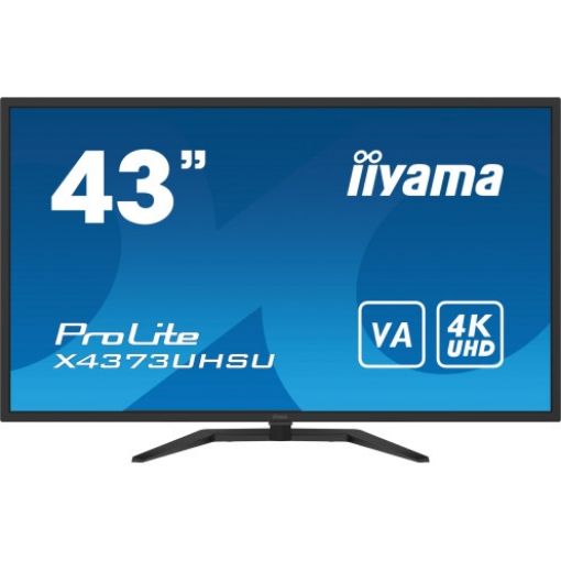 תמונה של מסך מחשב IIYAMA 42.5" ProLite Ultra HD 4K צבע שחור