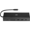 Изображение Адаптер HP Travel USB-C Multi Port Hub 1C1Y5AA черного цвета.