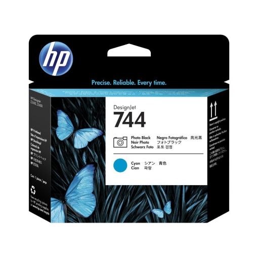 Изображение Картридж для печати HP® 744 Photo Black/Cyan DesignJet Printhead (F9J86A)