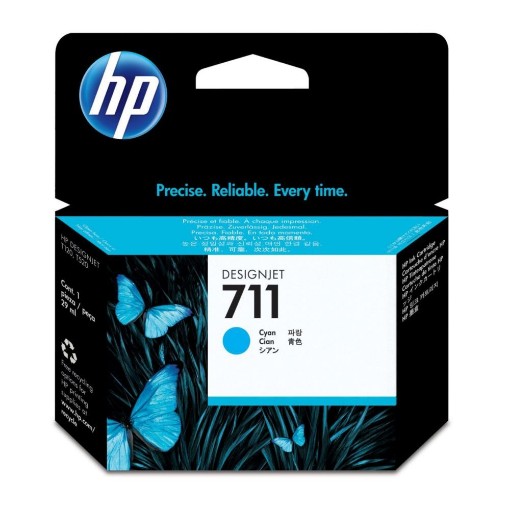 Изображение Картридж HP® 711 29 мл голубой DesignJet Ink (CZ130A) оригинальный.