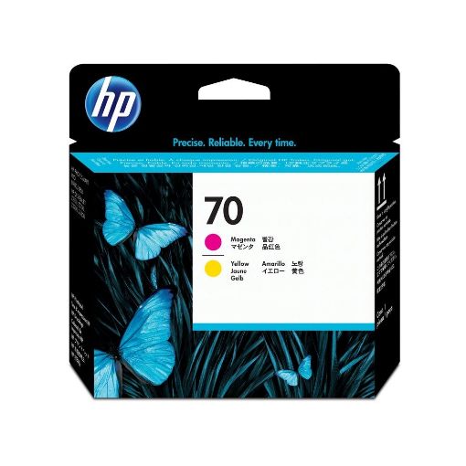 Изображение Головка печати HP 70 желтый + магнит C9406A.