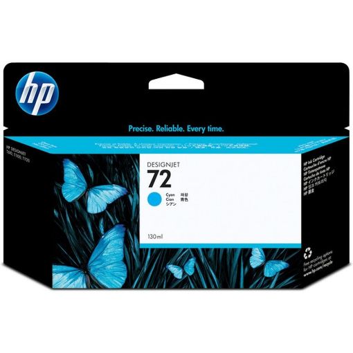 Изображение Головка картриджа HP® 72 130 мл голубого цвета DesignJet Ink Cartridge (C9371A) оригинальная.