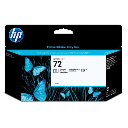Изображение HP чернильный картридж 72 фото черный 130 мл, номер C9370A.