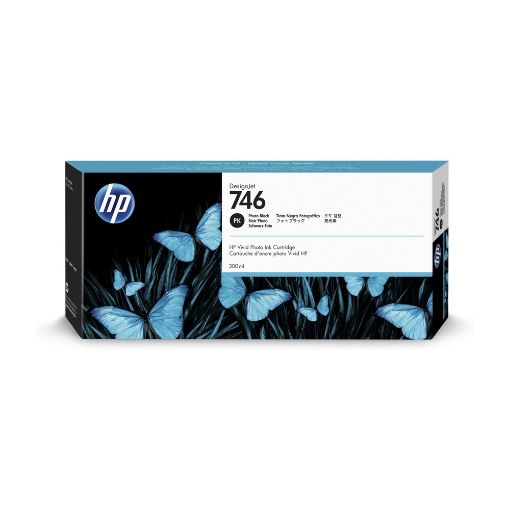 תמונה של HP 746 300-ml Photo Black DesignJet Ink Cartridge, P2V82A מקורי