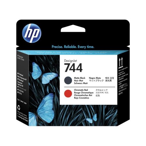 Изображение HP руководство четвертого уровня 744 черный матовый + красный F9J88A.