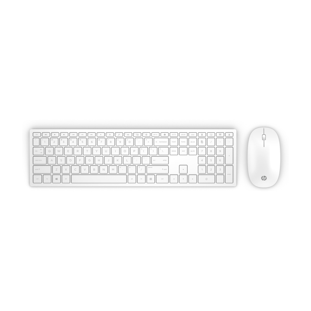 סט מקלדת ועכבר אלחוטי HP Pavilion Wireless Keyboard and Mouse 800 White