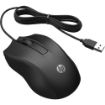 Picture of HP Wired Mouse 100 in black color.