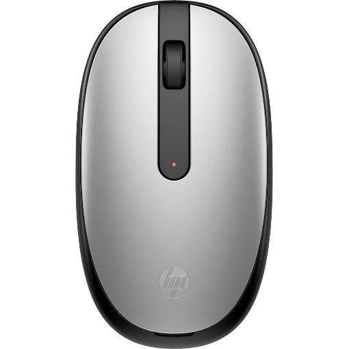 Изображение Мышь HP 240 Pike Silver серебристого цвета.