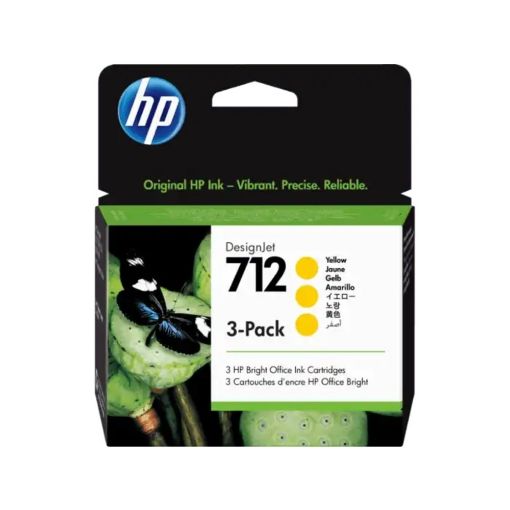 תמונה של HP מילוי (3) דיו 712 צהוב 3ED79A 29ml