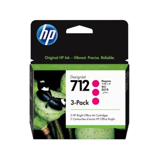 תמונה של HP מילוי (3) דיו 712 מגנטה 3ED78A 29ml
