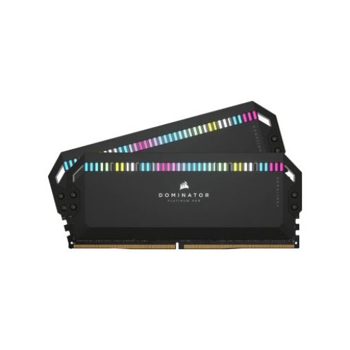 תמונה של זיכרון למחשב נייח Corsair DDR5 32G (16x2) 6400 Dominator Platinum RGB בצבע כסוף