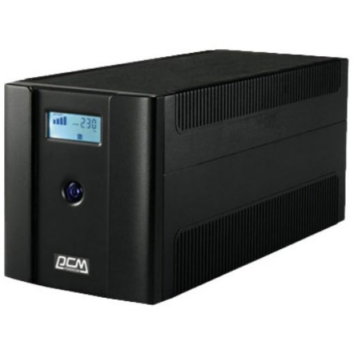 Изображение Бесперебойный источник питания Powercom Raptor 1500VA USB RPT-1500AP черного цвета.