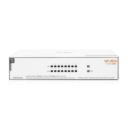 Picture of Aruba Instant On 1430 8G Class4 PoE 64W Switch R8R46A