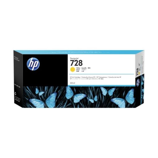 תמונה של מחסנית דיו צהובה DesignJet HP 728 300 מקורי