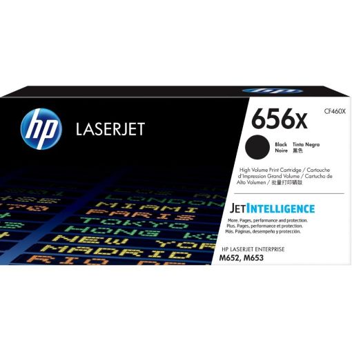 Picture of HP 656X High Yield Black Original LaserJet Toner Cartridge, CF460X