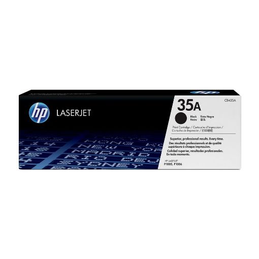 תמונה של טונר HP 35A Black Original LaserJet Toner Cartridge, CB435A