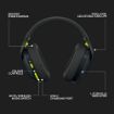 Изображение Беспроводные игровые наушники Logitech G G435 (черный/желтый).