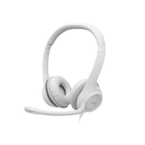 Picture of Logitech H390 - Wired Headset, White
