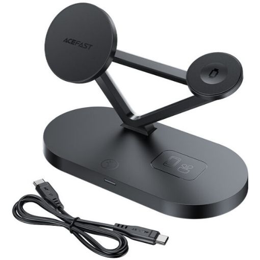 תמונה של מעמד טעינה AceFast Desktop Charging Station 3 Wireless Areas