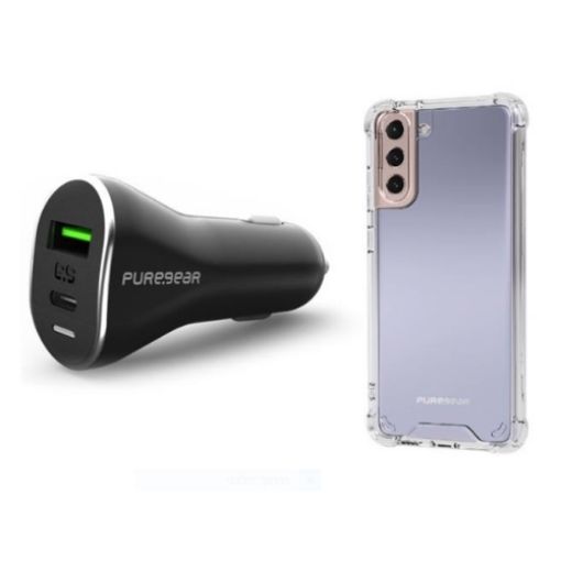 Picture of PureGear Samsung Galaxy S21 Plus back cover + car charger