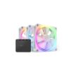 Изображение Вентилятор RGB NZXT F120RGB 120 мм белый, три в упаковке.