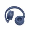 Изображение Беспроводные наушники JBL Harman Tune 570BT с встроенным микрофоном, синего цвета.