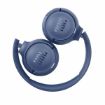 Изображение Беспроводные наушники JBL Harman Tune 570BT с встроенным микрофоном, синего цвета.