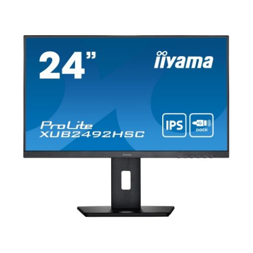 תמונה של מסך מחשב IIYAMA 24" ProLite FHD 4ms (USB-C PD65W) with Speakers IPS XUB2492HSC-B5